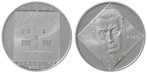 ČNB vydala stříbrnou minci k výročí narození Adolfa Loose